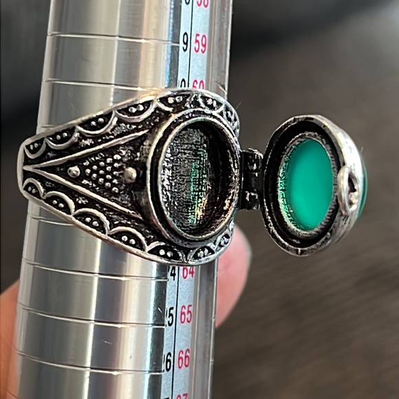 #391 Green Onyx Poison ☠️ Handcrafted Ring 💍 Size 10 NWOT - Picture 14 of 14
